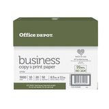 Office Depot® Brand Business Multi-Use Printer & Copier Paper, Letter Size (8 1/2" x 11"), 5000 Total Sheets, 92 (U.S.) Office Depot