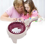 FECAMOS Loom Knitting Machine, Sturdy Round Knitting Machine Knitting Sewing Machine Hand Knitting Machine Portable for Bag FECAMOS