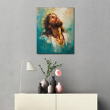 TUMOVO Jesus Paint by Numbers for Adults Beginner, DIY Paint by Number on Canvas Christian, Adults' Paint-by-Number Kits Christ, Acrylic Oil Hand Painting for Adults Art Crafts 16"x20"(Frameless) TUMOVO