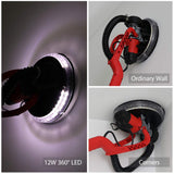 POWER PRO 1850 Electric Drywall Sander - Variable Speed 1000-1850rpm, 750 Watts, with Automatic Vacuum System, LED Light, and Tool Case (1850) Power Pro 2100