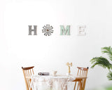 Mkono Farmhouse Wall Decor Wooden Home Sign with Metal Windmill for O Rustic Hanging Letters Decorative Wall Art Decor Signs for Living Room Kitchen Bedroom Entryway House Mkono