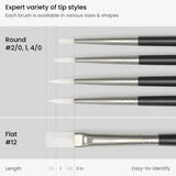 ARTEZA Paint by Number for Adults, 12x16 Inches, 21 Pieces, Turtle Paint by Numbers Kit, Comes with 1 Canvas Panel, 12 Acrylic Paint Pots, 5 Paintbrushes, Art Supplies for Home & Office Wall Decor ARTEZA