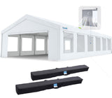 Quictent 20'x40' Heavy Duty Party Tent with Roll-up Ventilated Mesh Windows, Outdoor Event Shelter for Parties Wedding Carports Canopy BBQ Quictent