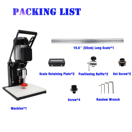 HQHAOTWU Portable Electric Hinge Boring Insertion Machine Adjustable Punching Depth Hinge Drill Press Machine Woodworking Hinge Boring Processing Machine 45-9.5 Combined Drill HQHAOTWU