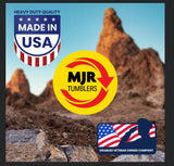 MJR Tumblers Commercial Duty 10lb Rock Tumbler w Free Grit Kit. Capable of Running 4 Different Barrel Sizes and Combinations. Extreme Quality and Durability. A USA Disabled and Veteran Owned Company. MJR Tumblers