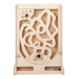 FOYTOKI Pinball Game Wooden Board Games Children Labyrinth Game Maze Puzzle Toys Interactive Maze Beads Game Wooden Maze Ball Game Toy for Kids Labyrinth Plaything Pirate Jigsaw Puzzle 3D FOYTOKI