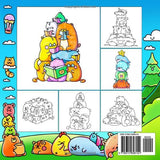 Kawaii Stacks Coloring Book: Cute Animal Coloring Pages for Adults, Kids and Teens with Bold and Easy Designs (Cute and Cozy Kawaii Coloring Books) Majosta