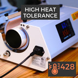 echomerx 20mm x 33m (108 ft) Blue Heat Resistant Tape - 3" Core | No Residue Heat Transfer Tape for Sublimation & Crafts | Ideal for Heat Press - 3-Pack echomerx