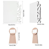 CREATCABIN Sublimation Blanks Photo Frame MDF Hardboard Photo Frame Love Included Stands DIY Personalized Picture, 6x7 inch CREATCABIN