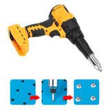 Garosa Cordless Rivet Tool 3.2‑4.8mm 20V Brushless Electric Rivet Gun Automatic Rivet Gun Rivet Insert Installation Tool with LED Light for DCB206 DCB207 DCB208 Battery Garosa