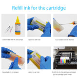 Aomya Ink Refill kit for Canon PG240 CL241 PG245 CL246 PG-243 CL-244 Refillable Ink Cartridge PIXMA MG3620 MG2522 MG2525 TS3322 4 Color Set 100ml (3BK, C, M, Y) Aomya