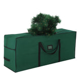 combocube Large Christmas Tree Storage Bag 7.5 ft, 600D Oxford Fabric Heavy Duty Christmas Tree Container, Waterproof Xmas Artificial Tree Storage Box with Reinforced Handles and Dual Zippers, Green combocube