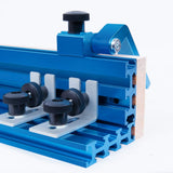 POWERTEC 71489 Multi T-Track Fence with Laser Measure Left to Right, 3” High x 24" Long Multi Track POWERTEC