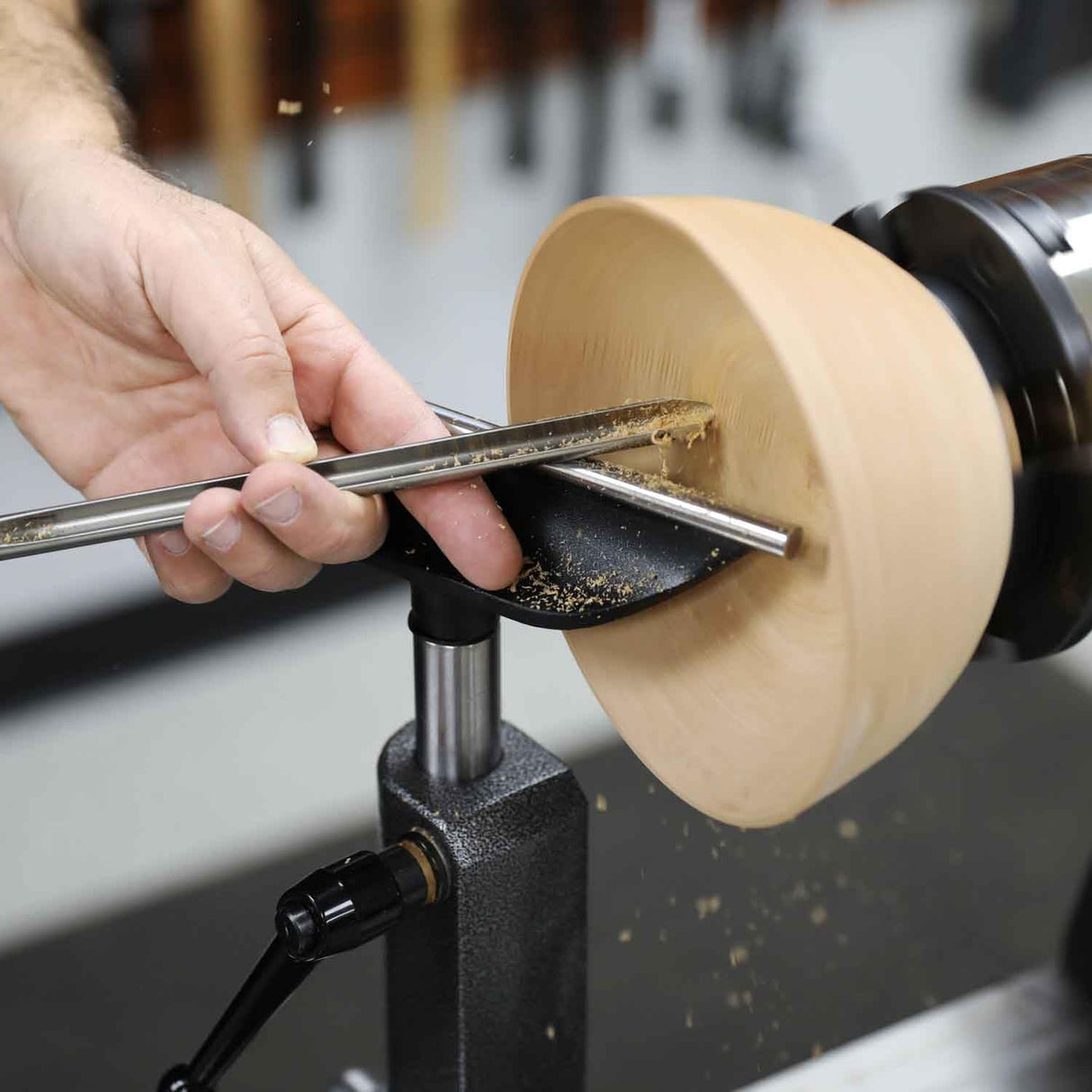 Hurricane Turning Tools, 6" Tool Rest with Hardened Steel Rod For Wood Lathe, 1" Diameter Post, 5" Post Length Hurricane Turning Tools