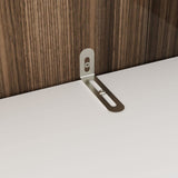 FAMAPY 2 Door Wardrobe Tall and Narrow Armoire Wardrobe with Hanging Rod, Gold Metal Handles, Closet for for Bedroom White (15.7”W x 19.3”D x 74.9”H) FAMAPY