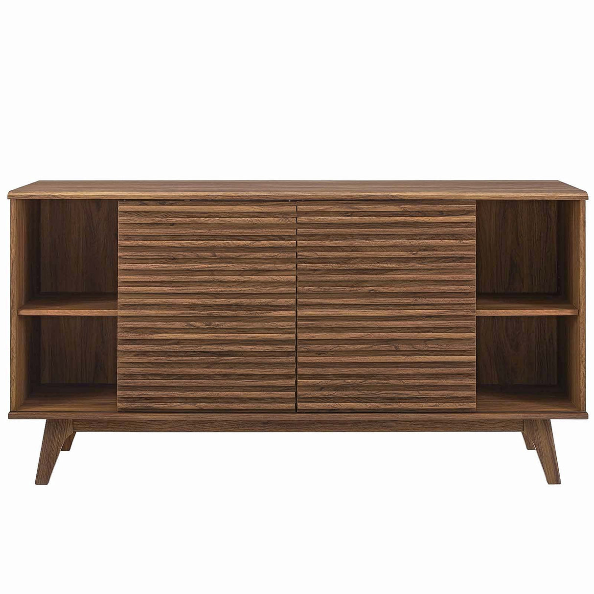 Modway Render 63" Mid-Century Modern Sideboard Buffet Table or TV Stand in Walnut Modway