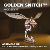 UGEARS Wooden 3D Puzzles for Adults - Harry Potter Golden Snitch Model Building Kits - DIY Kits for Adults - 3D Puzzle Harry Potter Puzzle Set Crafts for Adults - 3D Model Kits for Adults - 120 Pcs UGEARS