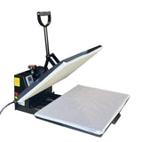 Fancierstudio Heat Press 16x20 Lower Platen Pull Out Slide Out 5.5" Sublimation Rhinestone Heat Press FS16x20BPP Blue Black Fancierstudio