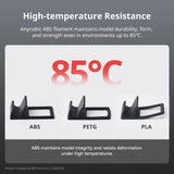 ANYCUBIC ABS Filament 1.75mm, High Strength and Toughness, 3D Printer Filament Dimensional Accuracy +/- 0.02mm, 1KG Spool (2.2 lbs), Grey ANYCUBIC