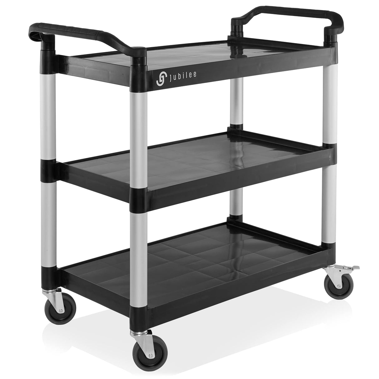 Jubilee Heavy-Duty 3-Tier Utility Service Cart with Wheels, 40.25" x 38.5" Jubilee
