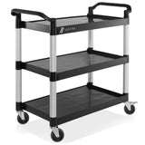 Jubilee Heavy-Duty 3-Tier Utility Service Cart with Wheels, 40.25" x 38.5" Jubilee