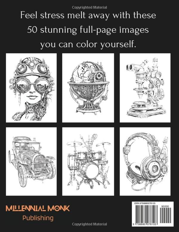 STEAMPUNK: A Meditation Coloring Book (High-Definition Series)