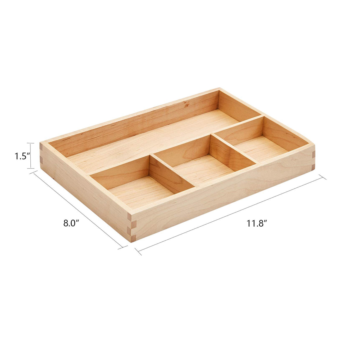 pandapark Wood Organizer Tray,Black Walnut,Desk & Drawer Storage Box (Maple Master) pandapark