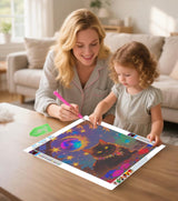 Black Cat 5D Diamond Painting Kit for Adults - Celestial Night Scene Kitten Full Drill DIY Round Gem Art Diamond Art Kits Painting Crafts Ideal for Beginners and Home Wall Decor 12X16inch PUSHPIN PAINTING