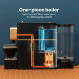 Mini Espresso Coffee Machine for Capsules Compatible with Nespresso OriginalL Machine, Espresso Maker Single Serve, Bestpresso Coffee Capsules Peet's Espresso more (Black) cutesun