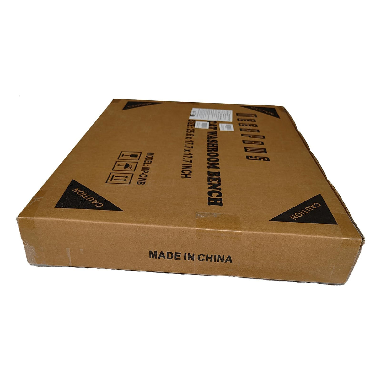 MEEXPAWS Cat Litter Box Enclosure Furniture Hidden, Cat Washroom Bench Storage Cabinet |Large 25.6'' x 17.7'' x 17.7''| Dog Proof | Waterproof Inside/Easy Clean | Easy Assembly | Odor Control(Black) MEEXPAWS