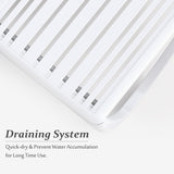 Domi Pool Lounge Chair, Aluminum Adjustable Lounge Chair for Outside, All Weather Plastic Chaise Lounge Outdoor for Beach Deck Lawn Poolside, White domi outdoor living