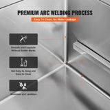 VEVOR 38" Pet Dog Bathing Station w/Ramp, Professional Stainless Steel Dog Grooming Tub w/Storage Drawer, Floor Grate, Faucet, Dog Bathtub for Large,Medium,Small Pets, Washing Sink for Home(Left) VEVOR