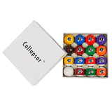 Collapsar Deluxe 2-1/4 Inch Regulation Size Billiards Pool Table Billiard Ball Set Complete 16 Pool Balls Set (Several Style Available) (Modern Style) Collapsar