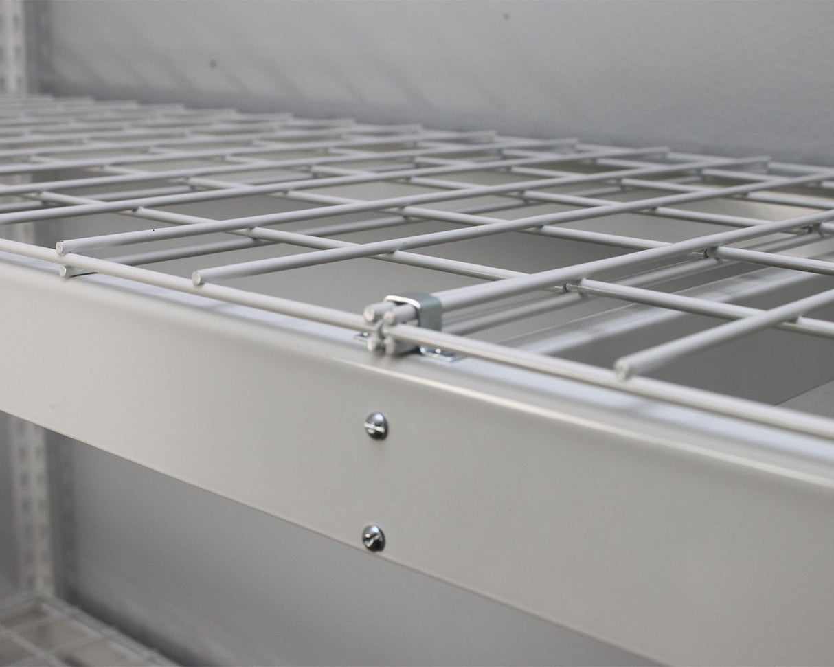 SafeRacks Garage Shelving Unit - All Steel Storage Rack That Holds 300 Pounds Per Shelf - Easy to Assemble, White (24" x 48" x 84") SafeRacks