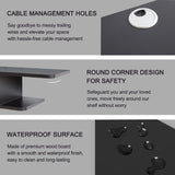 GHC Floating TV Stand, Wall Mounted Entertainment Center and Cabinet Shelf, TV Console with Storage, Media Console for DVD Player, Space-Saving Under TV Shelf for Bedroom, Living Room (Black) GHC