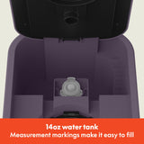 BELLA Single Serve Coffee Maker, K Cup & Coffee Ground Compatible with Removable, Adjustable Drip Tray, Auto Shutoff & Reusable Dishwasher Safe Accessories, Brews 6oz to 14oz, 1000 Watt, Plum BELLA