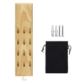 FDLS Darts Caddy Wall Mounted Darts Holder/Stand/with Metal Hook, Accessory Storage Bag, Displays 12 Set of Steel/Soft Tip Darts FDLS