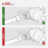 RX WELD Small Oxygen Acetylene Regulator Set, CGA540 and CGA200 Fit Outlet Thread 3/8"-24 Hose A-Size RX WELD