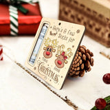 CustomizeAF Christmas Money Holder Ornaments for Gifting Cash - Personalized Christmas Wooden Money Holder, 2023 New Christmas Tree Ornaments, Few Bucks Money Holder Decoration Gifts (ORN159) Customizeaf