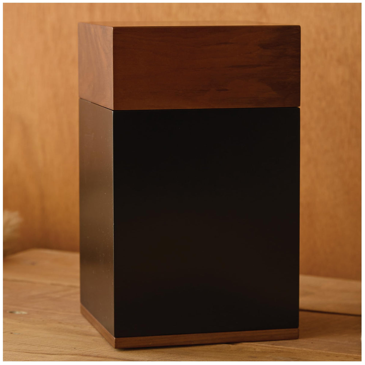 AspenStudio Black Walnut Urn for Human Cremation Ash Wooden Urn for Funeral Handcrafted Urn with Bag for Storage TSA Approved Urn Aspen Studio