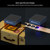 SCULPFUN iCube Pro 5W Laser Engraver, Laser Engraver and Cutter Machine with Smoke Filter Temperature Alarm, Portable Laser Engraving Machine for Wood, Metal and Acrylic, 130 x 130 mm SCULPFUN