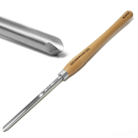 BMWOOD Cryo M2 HSS Bowl Gouge 1/2" Bowl Gouge (5/8" dia.) with 15-1/2" Beech Handle for Woodturning Chisels, Woodlathe Tools. BMWOOD
