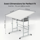 ALL4JIG 1000 Piece Light-Weight Adjustable Jigsaw Plastic Puzzle Table for Adults, 30"x22" Multi-Functional Puzzle Board with 4 Drawers & Protective Cover, 45-Degree Any-Angle Tilt for Leisure ALL4JIG