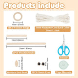 ORIGACH DIY Macrame Owl Wall Hanging Tapestry Kit Handmade Macrame Owl Kit Boho Hand Woven Macrame Wall Hanging Decor for Living Room Bedroom Office ORIGACH