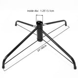 Maylai 24 inch Large Christmas Tree Stand for Artificial Trees, Folding Christmas Tree Base for 3 Ft to 7 Ft Artificial Trees, Fits 0.5-1.25 Inch Tree Pole, Green Maylai