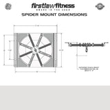 Firstlaw Fitness Spider Mount 200 - Heavy Punching Bag Hanger - for Heavy Bags from 120 LBS to 200 LBS - Made in The USA Firstlaw Fitness