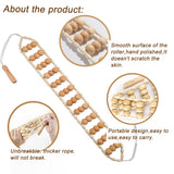 Wood Back Massage Roller Rope, Wood Therapy Cellulite Self Massage Tools for Back Neck Leg Pain Relief Na.c health
