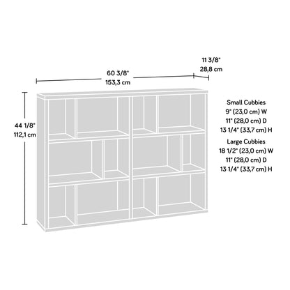 Sauder Horizontal Bookcase in Sindoori Mango Finish - WoodArtSupply