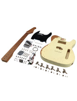 Sunsmile DIY Electric Guitar Kit TL Style Heavy Relic Aged Vintage with Alder Body Roast Maple Neck and Fingerboard S-S 6 String Build Your Own Guitar Relic Cream. sunsmile