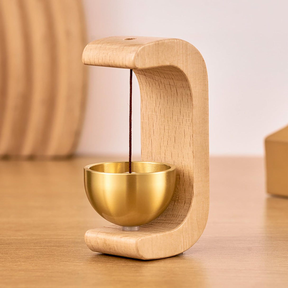 Artisan Shopkeepers Bell Doorbell for Door Opening, Magnetic Wood Wind Chime for Door Garden Restaurant Room DsoneJagr